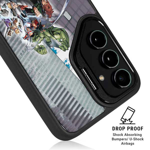 Marvel Avengers Attack Galaxy S25 Kickstand Case